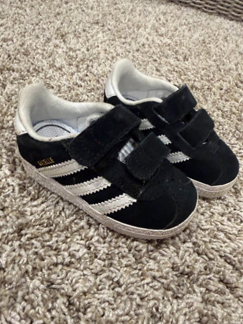 Toddler Black Adidas Gazelle Size 5